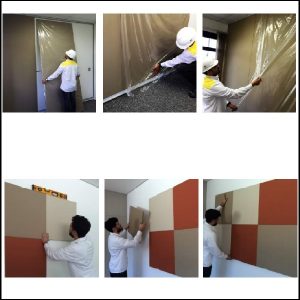 Instalación de paneles acústicos